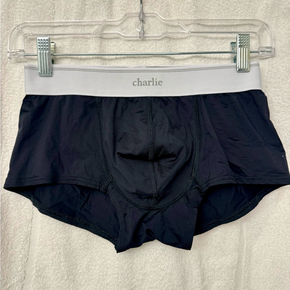 Charlie by Matthew Zink. Classic Trunk. Black. Microfiber. Size M.